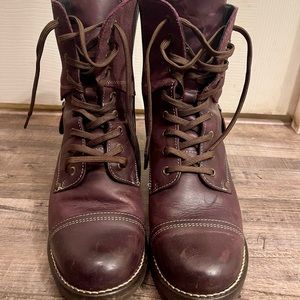 Taos leather combat boots